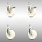 Service Caster 5 Inch 316SS Nylon Wheel Swivel 1/2 Inch Threaded Stem Caster Lock Brake SCC, 2PK SCC-SS316TSTTL20S514-NYS-121315-2-S2 - alternate 1